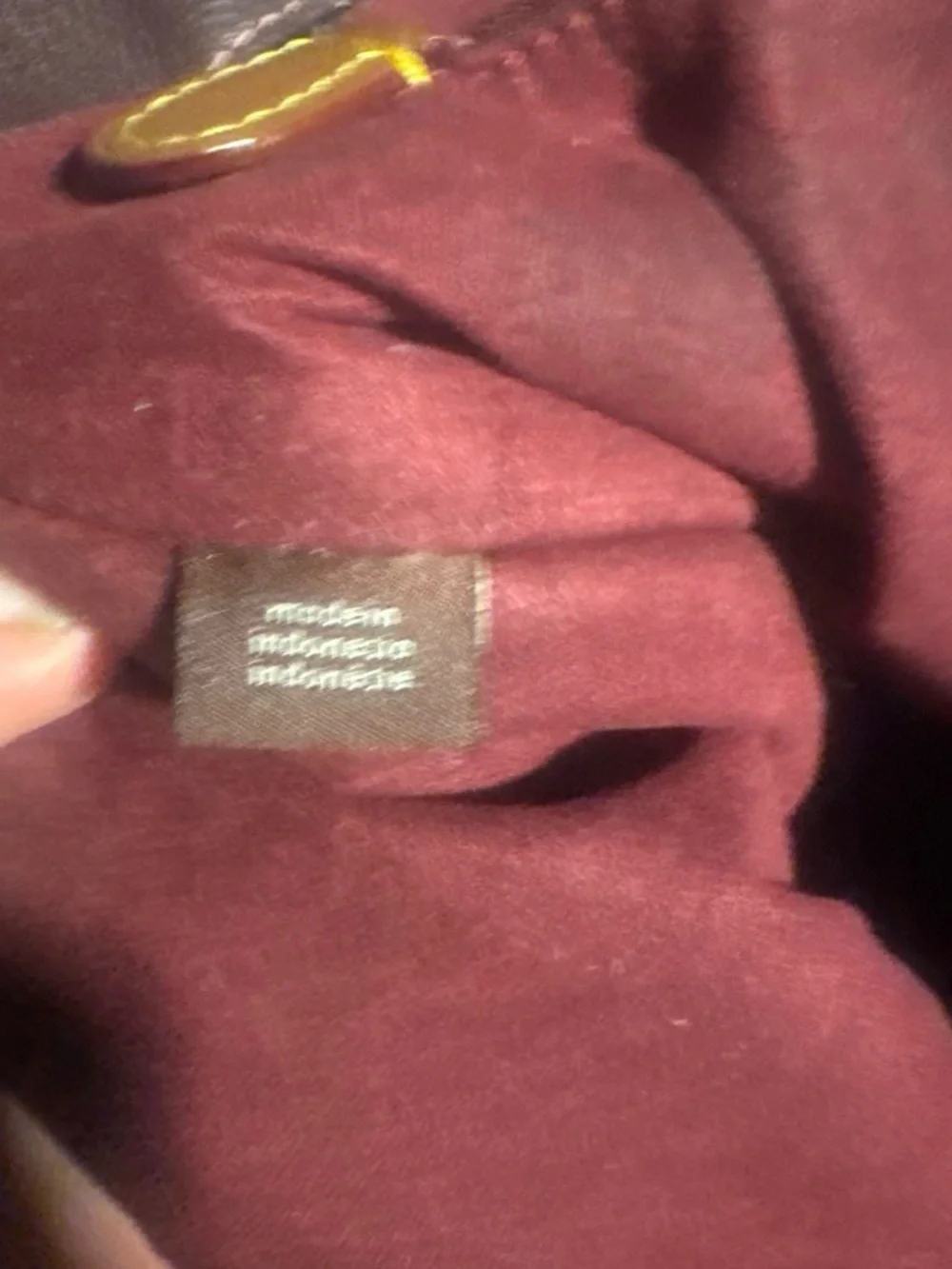 Coach Burgundy and Orange Signature Tote